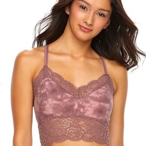 Mudd lavender tie dye bralette small